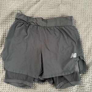 New Balance Men’s  Black Running Shorts